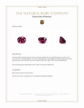 0.40 Ct. Ruby from Mozambique Appraisal