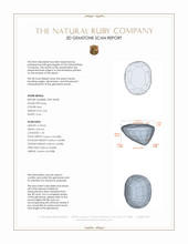 0.43 Ct. Ruby from Mozambique 3 D Scan Report