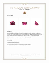 0.46 Ct. Ruby from Mozambique Appraisal