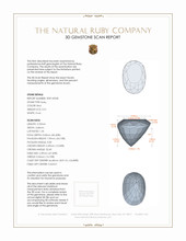 0.51 Ct. Ruby from Mozambique 3 D Scan Report