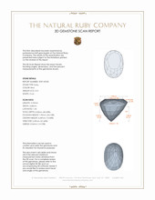 0.51 Ct. Ruby from Mozambique 3 D Scan Report