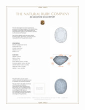 0.77 Ct. Ruby from Mozambique 3 D Scan Report