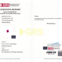 3.03 Ct. Ruby from Mozambique Scan Report