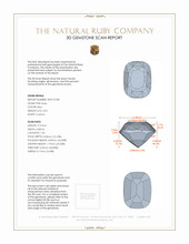 3.02 Ct. Ruby from Mozambique 3 D Scan Report