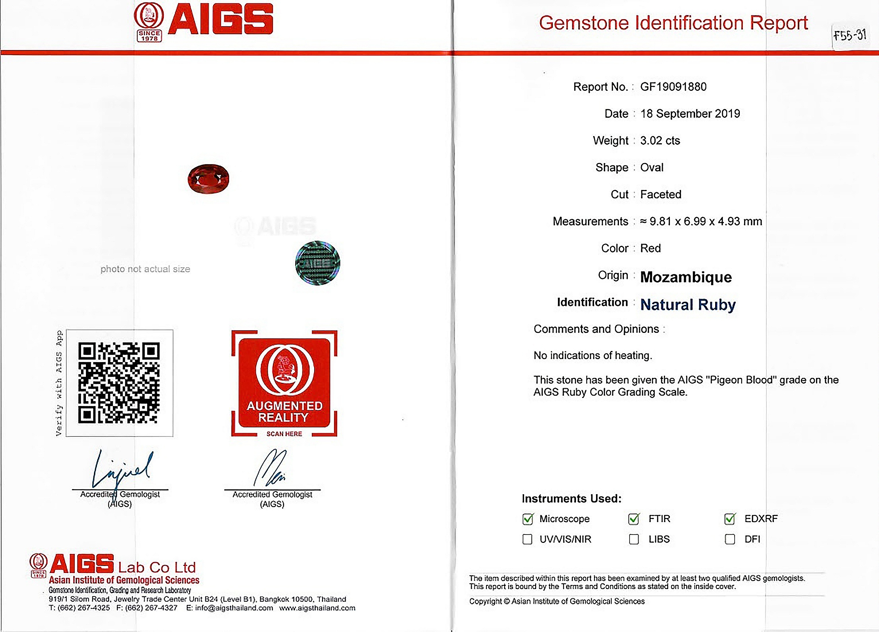 3.02 Ct. Ruby from Mozambique