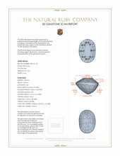 3.02 Ct. Ruby from Mozambique 3 D Scan Report