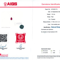 1.32 Ct. Ruby from Mozambique Scan Report