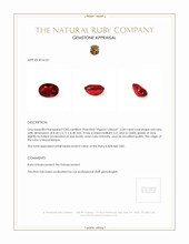2.00 Ct. Ruby from Mozambique Appraisal