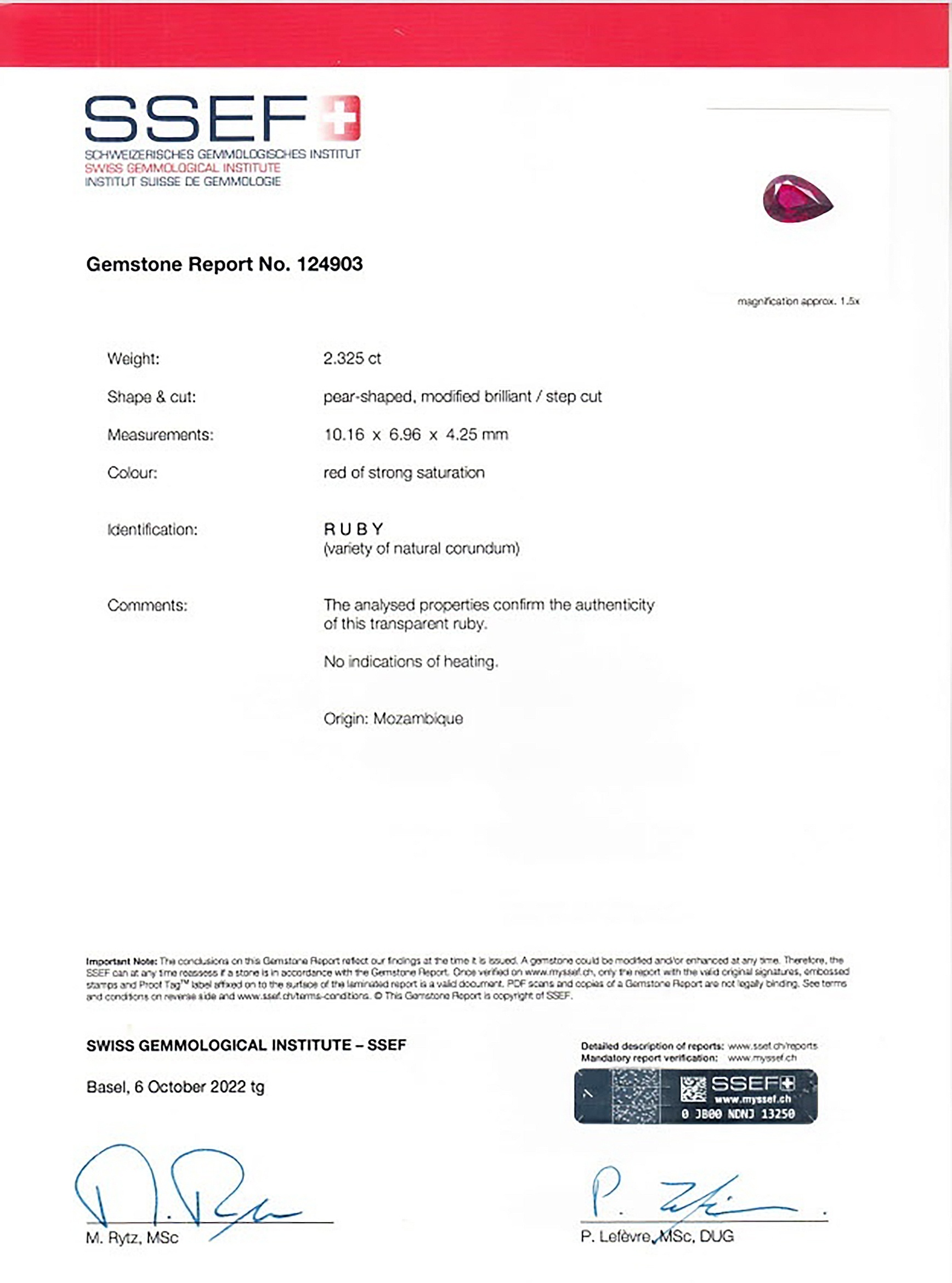 2.32 Ct. Ruby from Mozambique