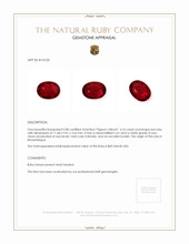 4.10 Ct. Ruby from Mozambique Appraisal