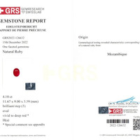 4.10 Ct. Ruby from Mozambique Scan Report
