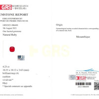 4.23 Ct. Ruby from Mozambique Scan Report