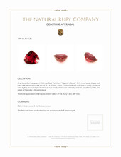 3.12 Ct. Ruby from Mozambique Appraisal