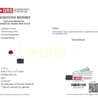3.12 Ct. Ruby from Mozambique Scan Report
