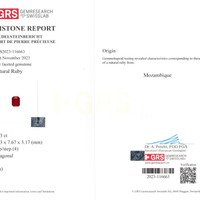 2.63 Ct. Ruby from Mozambique Scan Report