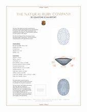 0.69 Ct. Ruby from Mozambique 3 D Scan Report