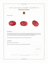 32.97 Ct. Ruby from Mozambique Appraisal