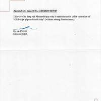 2.32 Ct. Ruby from Mozambique Scan Report