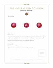 0.94 Ct. Star Ruby from Mozambique Appraisal