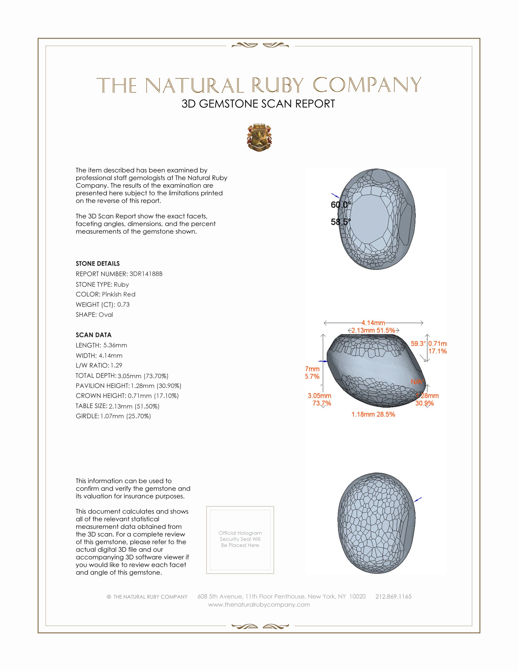 0.73 Ct. Star Ruby from Mozambique