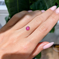 1.23 Ct. Star Ruby from Mozambique Life Style