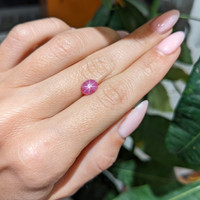 1.60 Ct. Star Ruby from Mozambique Life Style