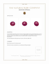 0.94 Ct. Star Ruby from Mozambique Appraisal