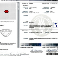 7.03 Ct. Ruby from Mozambique Scan Report