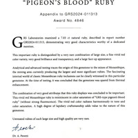 7.03 Ct. Ruby from Mozambique Scan Report