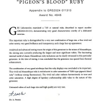 7.03 Ct. Ruby from Mozambique Scan Report