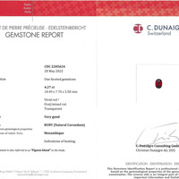 4.27 Ct. Ruby from Mozambique Scan Report