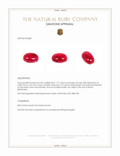 7.77 Ct. Cabochon Ruby from Burma (Myanmar) Appraisal