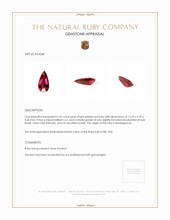 2.52 Ct. Ruby from Madagascar Appraisal