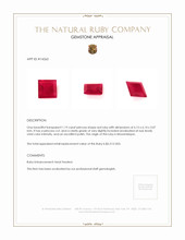 1.19 Ct. Ruby from Mozambique Appraisal