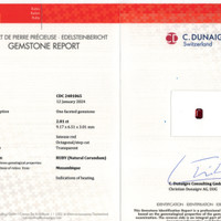 2.01 Ct. Ruby from Mozambique Scan Report