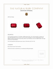 2.02 Ct. Ruby from Mozambique Appraisal