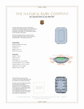 2.02 Ct. Ruby from Mozambique 3 D Scan Report