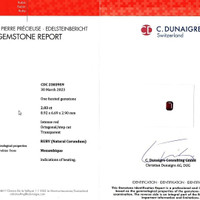 2.03 Ct. Ruby from Mozambique Scan Report