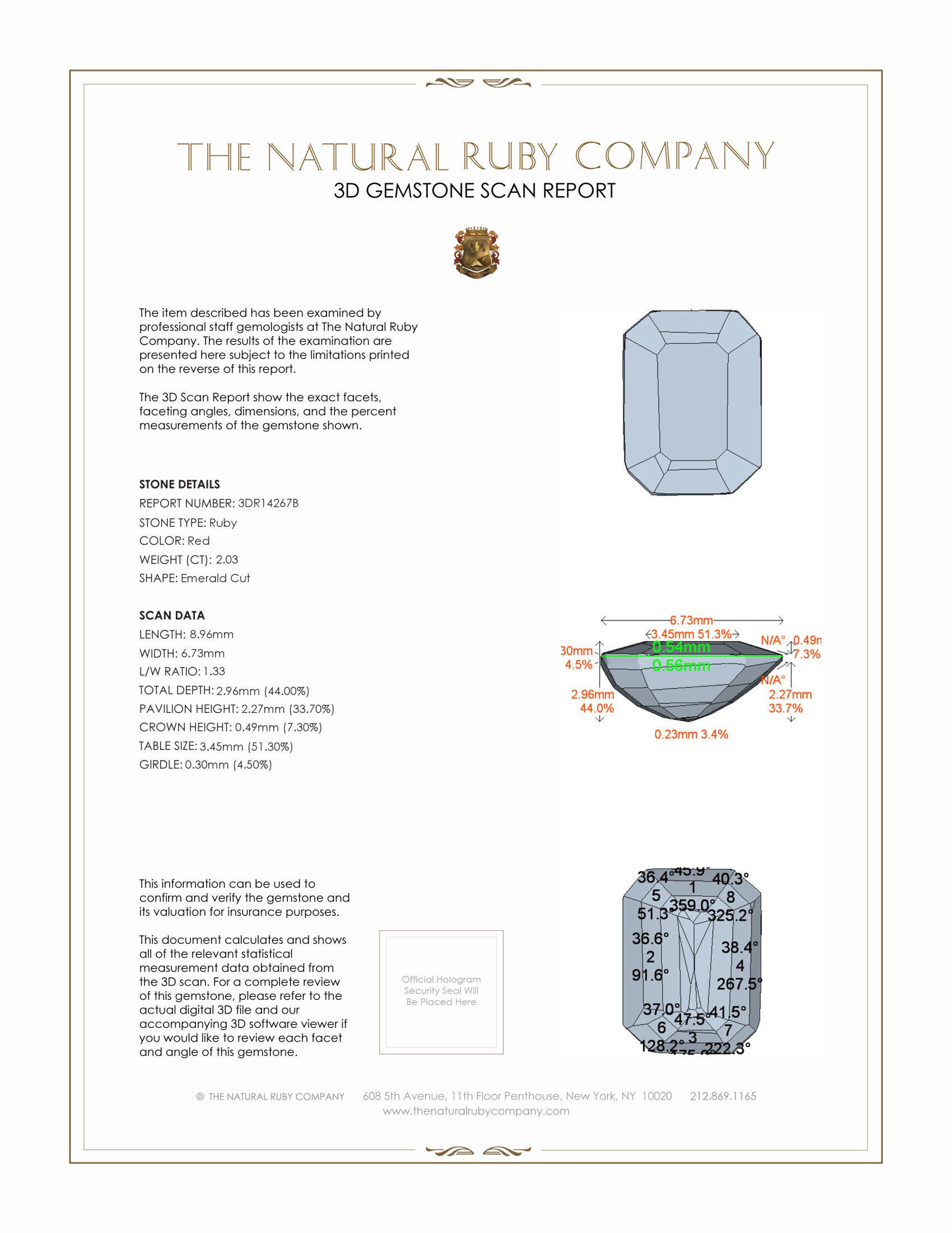 2.03 Ct. Ruby from Mozambique