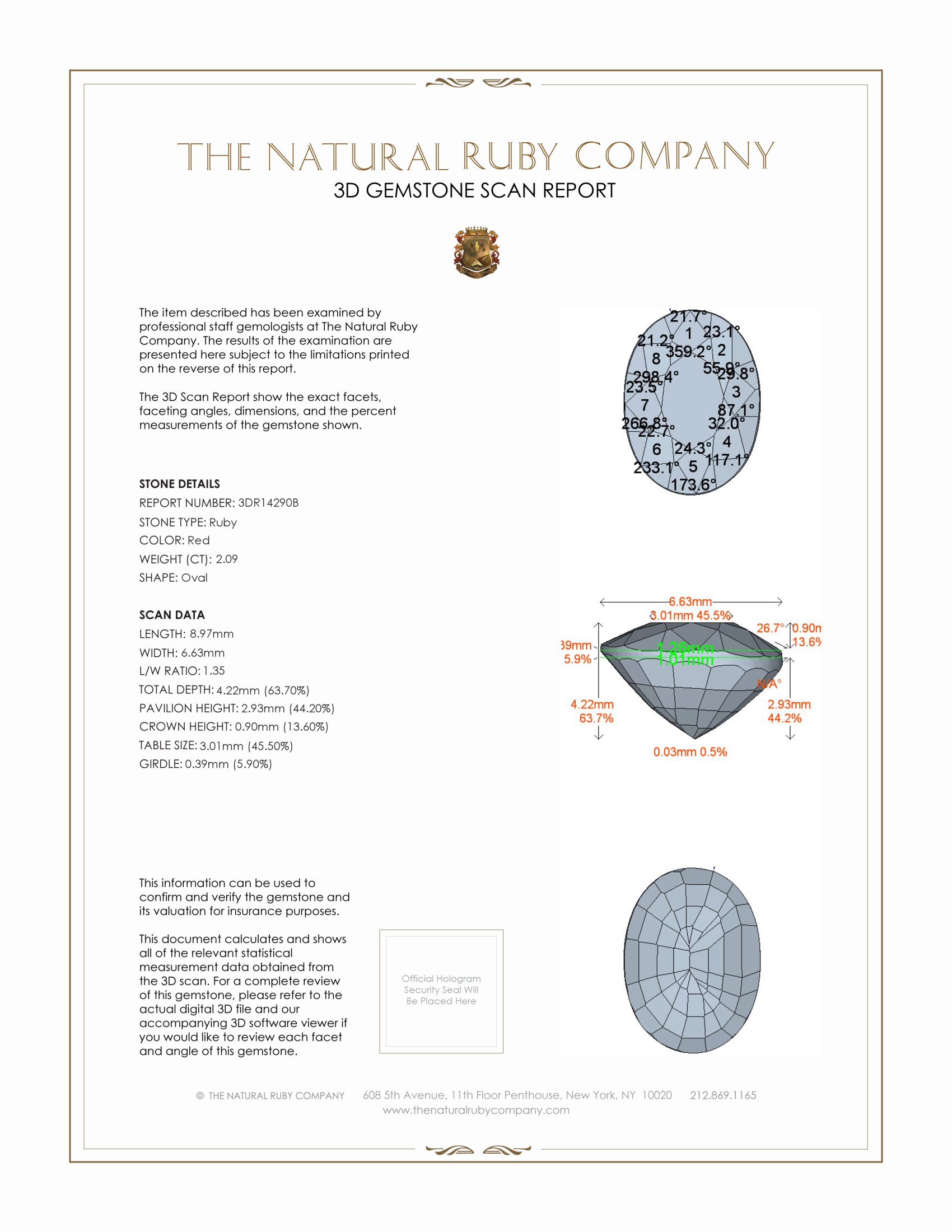 2.09 Ct. Ruby from Mozambique