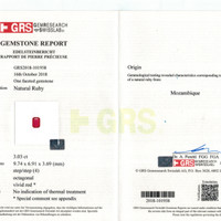 3.03 Ct. Ruby from Mozambique Scan Report