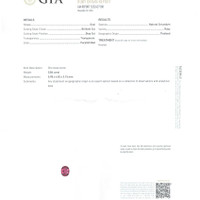 0.86 Ct. Ruby from Thailand Scan Report