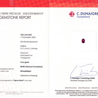 2.19 Ct. Ruby from Mozambique Scan Report