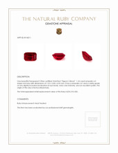 1.54 Ct. Ruby from Burma (Myanmar) Appraisal