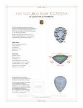 1.65 Ct. Ruby from Mozambique 3 D Scan Report