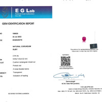 2.54 Ct. Ruby from Madagascar Scan Report