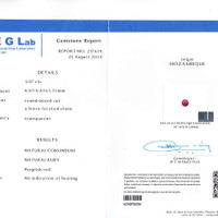 1.07 Ct. Ruby from Mozambique Scan Report