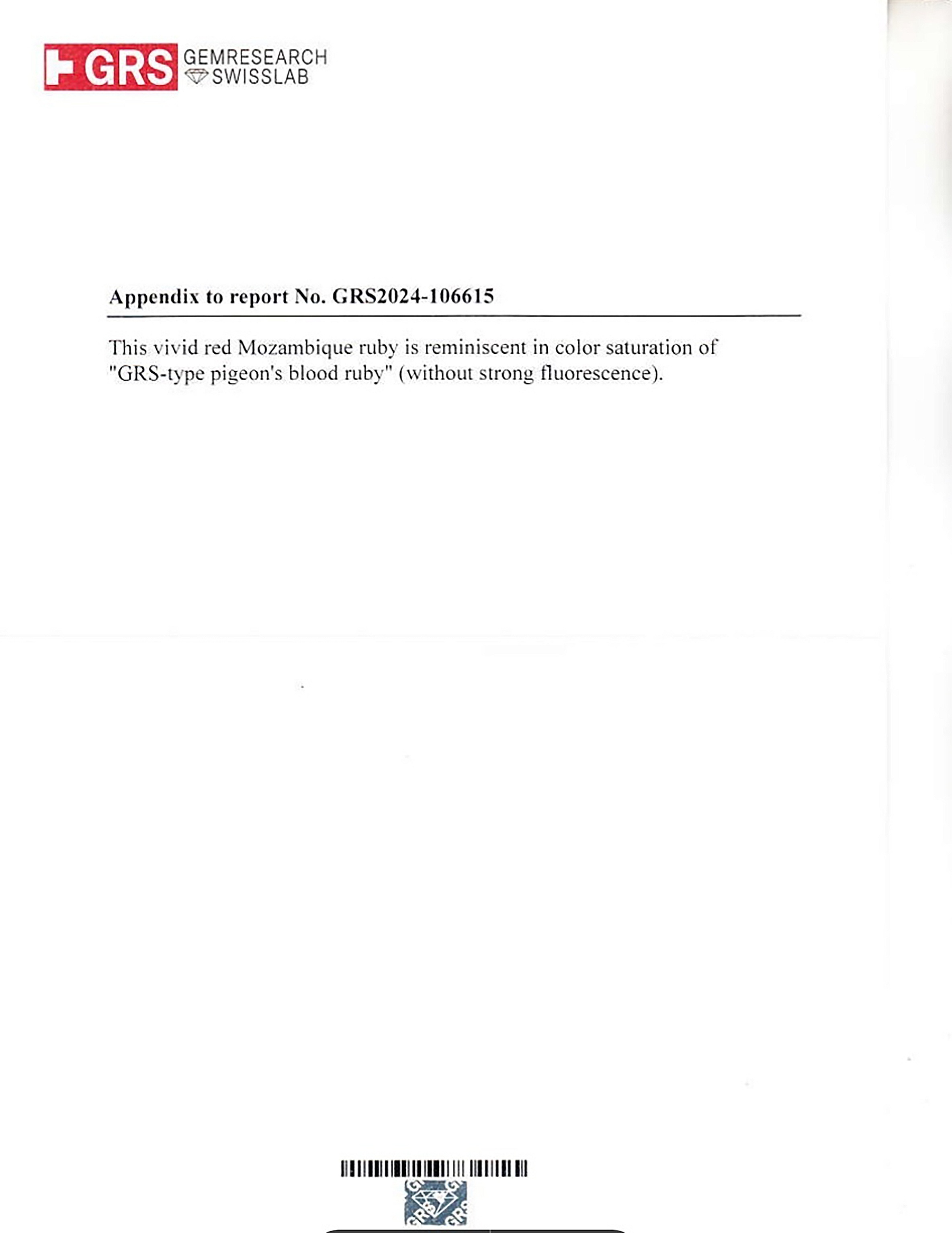 2.06 Ct. Ruby from Mozambique