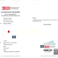 2.18 Ct. Ruby from Mozambique Scan Report