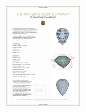 2.18 Ct. Ruby from Mozambique 3 D Scan Report